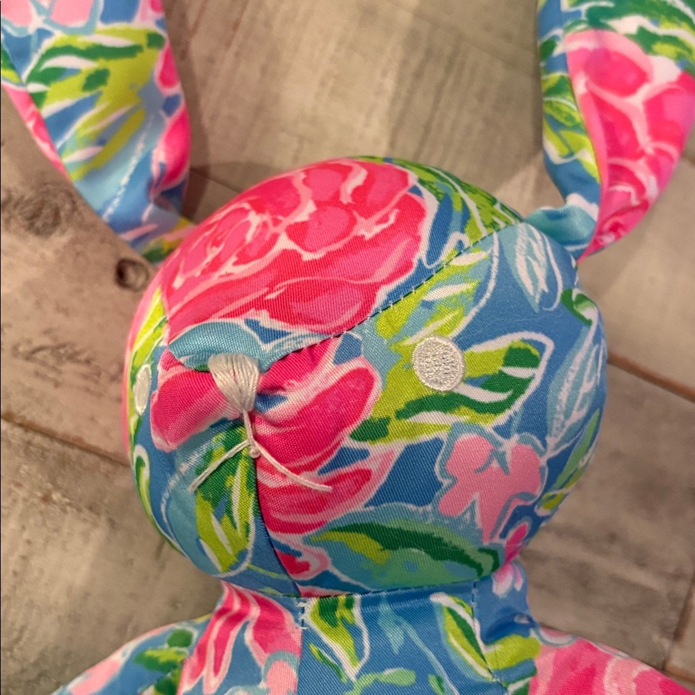 Lilly Pulitzer Zanzibar Floral Bunny Rabbit Stuffed Animal - Picture 8 of 8